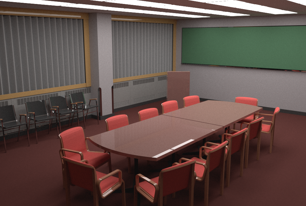 First camera perspective rendered by mental ray
