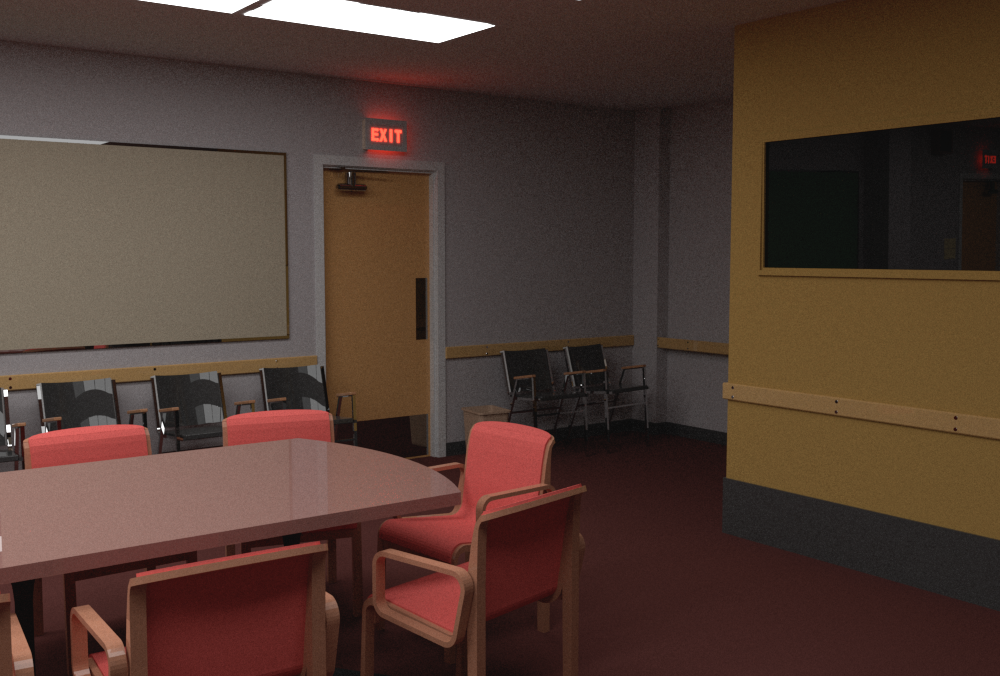 Third camera perspective rendered by mental ray