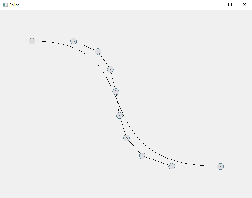 A Bezier curve of order 10