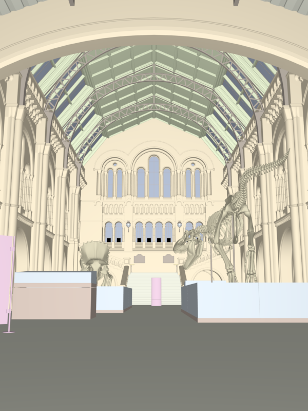 New scene 'Natural History Museum' OpenGL rendered.