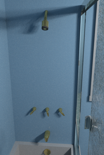 Shower for on the right side