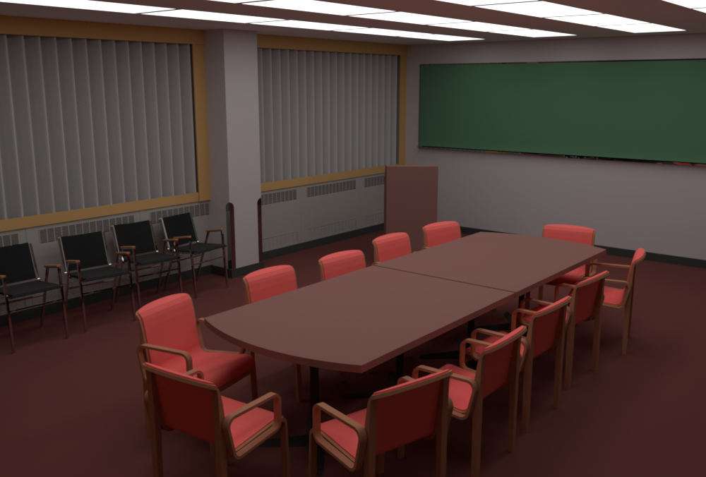 Conference room rendered by
rs_pbrt