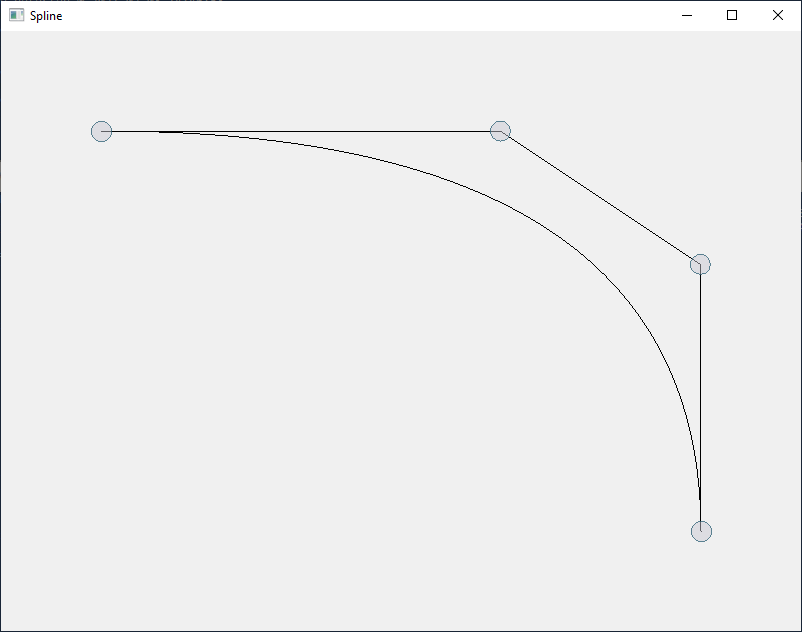 A Bezier curve of degree 3 or order 4