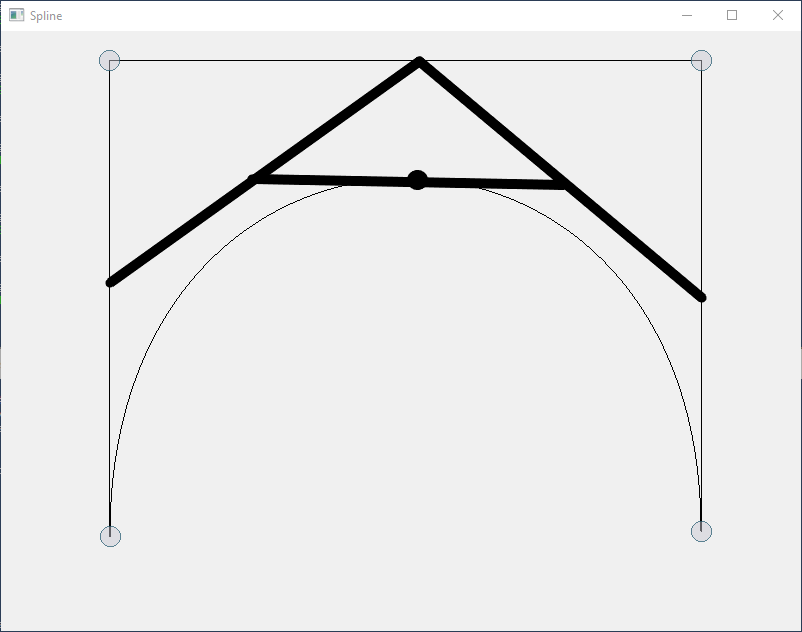 Calculating a point on a Bezier curve