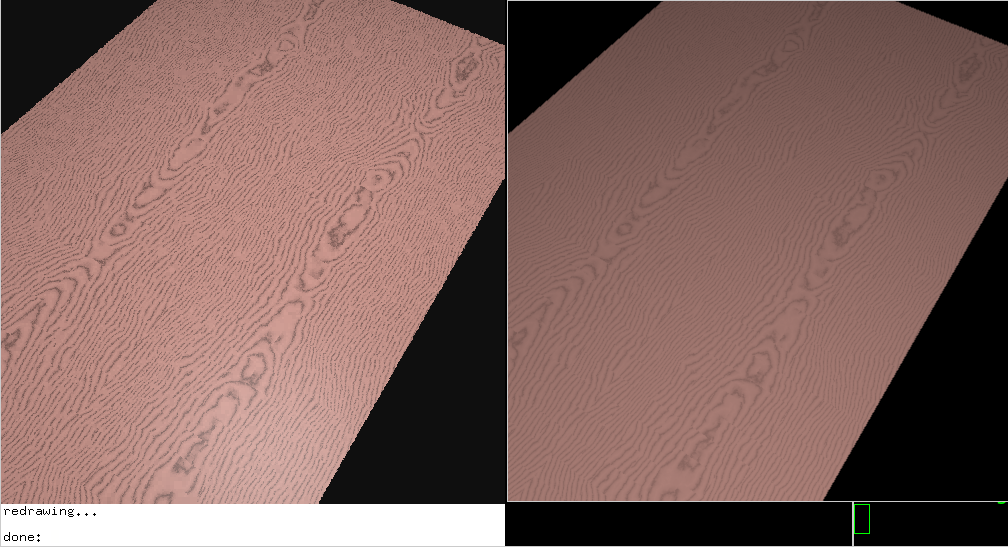 Pattern rendered in Radiance vs. Arnold