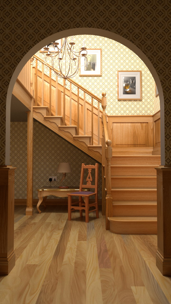 Staircase rendered by
rs_pbrt