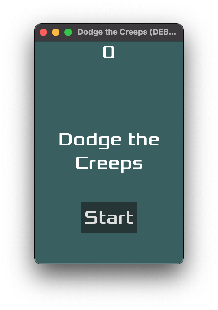 The User Interface (UI) of the 2D game